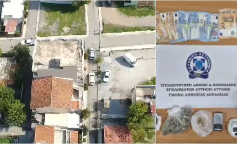 Συντονισμένη έφοδος σε «σπίτια–καταστήματα» ναρκωτικών στα Άνω Λιόσια με έξι συλλήψεις και σημαντικά ευρήματα