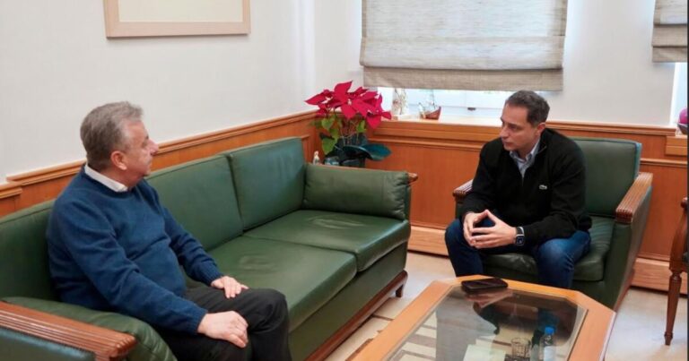 Κρήτη | Τα αναπτυξιακά έργα του Ηρακλείου στη συνάντηση του Σταύρου Αρναουτάκη με τον Μάξιμο Σενετάκη