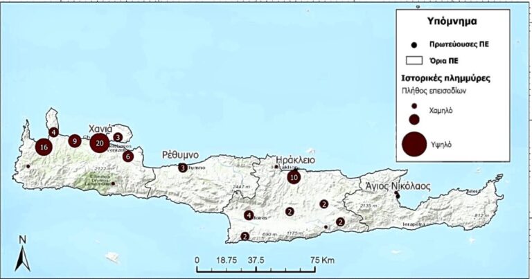 Κρήτη | Πιλοτική εγκατάσταση σταθμών έγκαιρης προειδοποίησης πλημμυρών