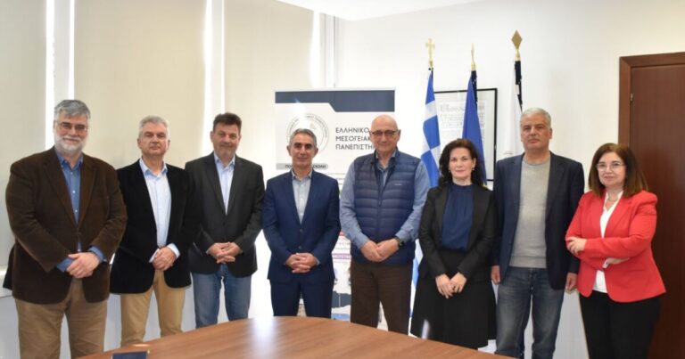 Κρήτη | Επίσκεψη των Πρυτανικών Αρχών του Πανεπιστημίου Κρήτης στο Ελληνικό Μεσογειακό Πανεπιστήμιο