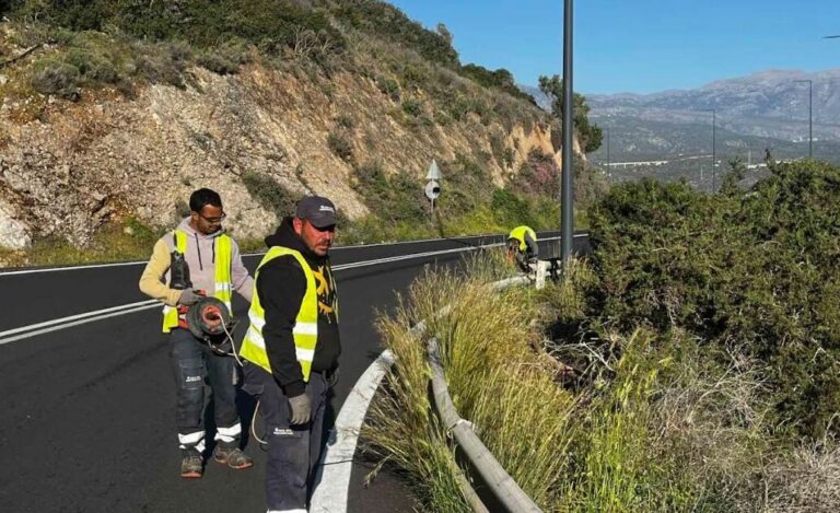 Κρήτη | Τοποθέτηση στηθαίων ασφαλείας και επέκταση του οδικού φωτισμού στο τμήμα Παχειά Άμμος – Άγιος Νικόλαος