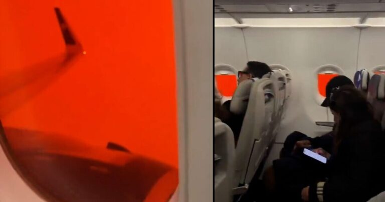 Πτήση προς την… κόλαση: Ο κόκκινος ουρανός της Κρήτης μέσα από αεροπλάνο | Video