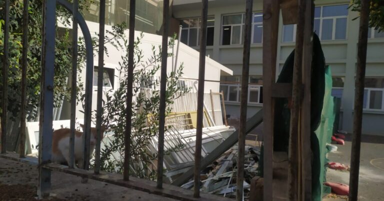 «Χαμένοι στην… παράταση» – Ξεσπούν οι γονείς για σχολείο-εργοτάξιο στο Ηράκλειο | Photos
